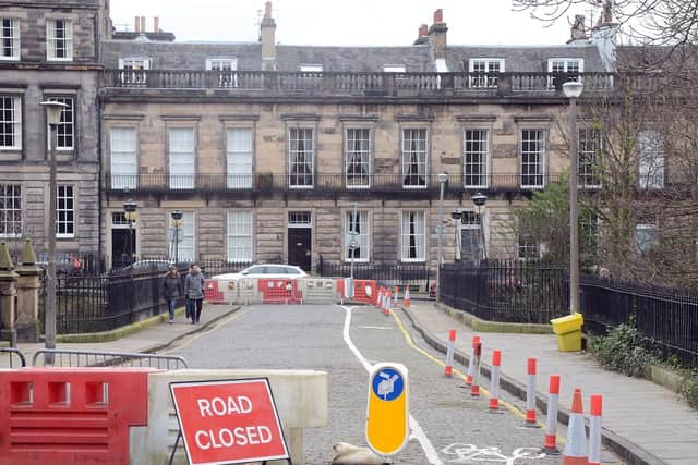 Mackenzie Bridge in Stockbridge, which has been shut by police