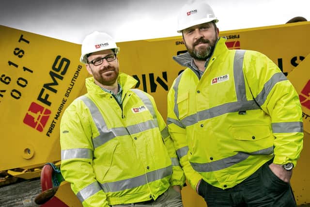 From left: FMS marine manager Marc Petty and technical director Darren Rendall. Picture: Rory Raitt