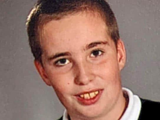 Keiran Esquierdo, 12, was playing with friends when he was struck by the log after it rolled down an embankment and pinned him against a fence.