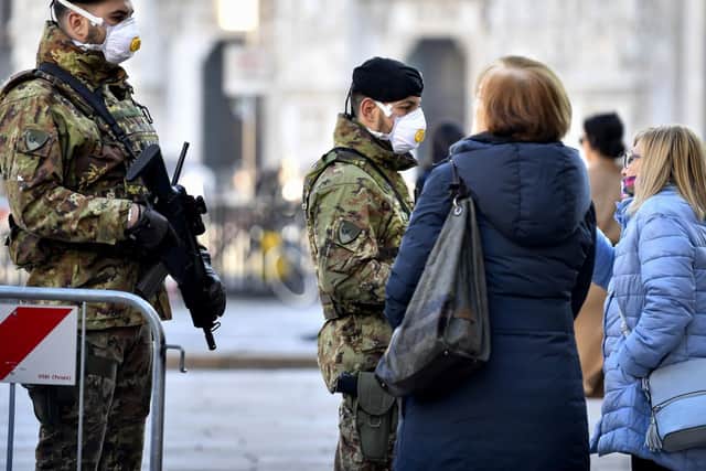 Prof Hunter said the current public health strategy in the UK of trying to contain the virus was the right one, as the number of cases here is still low.