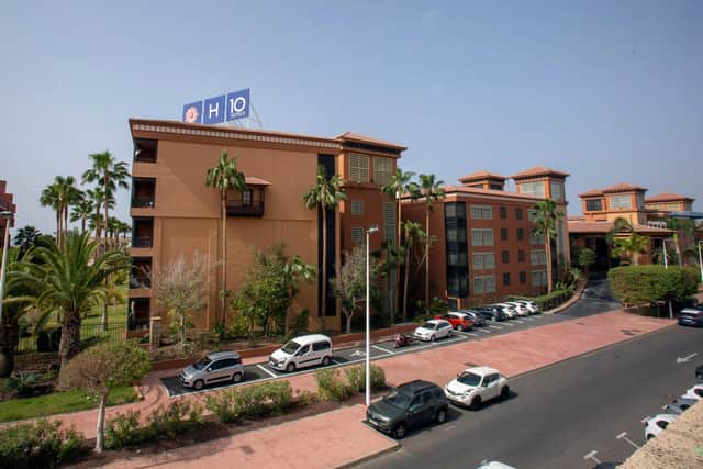 Guests at the four-star H10 Costa Adeje Palace in the south west of the island have been sent a letter saying the hotel is "closed down" and they must remain in their rooms until further notice.