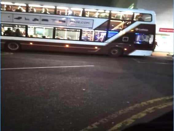 A picture showing the bus at the Emergency Department (Photo: Contributed)