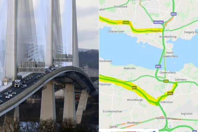 Diversions have been put in place. Pic: Traffic Scotland