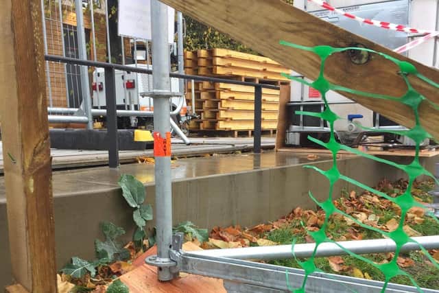 Council concerns over the scaffolding were not made public despite stories in the Evening News
