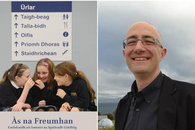 Tim Armstrong (pictured right) launches book about Edinburgh's fight for Gaelic school picture: supplied