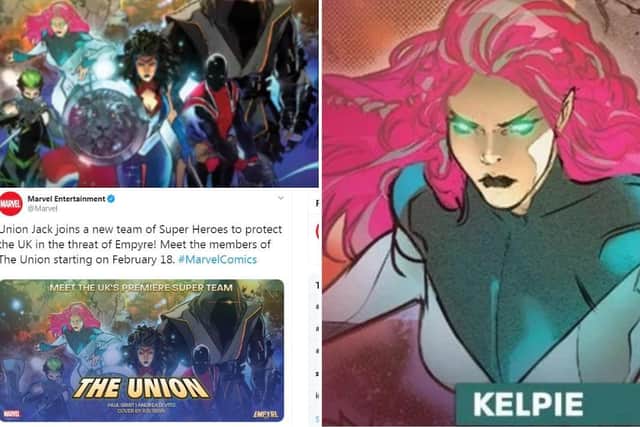 The team comprising of five members, each representing a different part of the UK, will beled by Union Jack aka Joseph Chapman, an existing Marvel comic superhero from England picture: Marvel